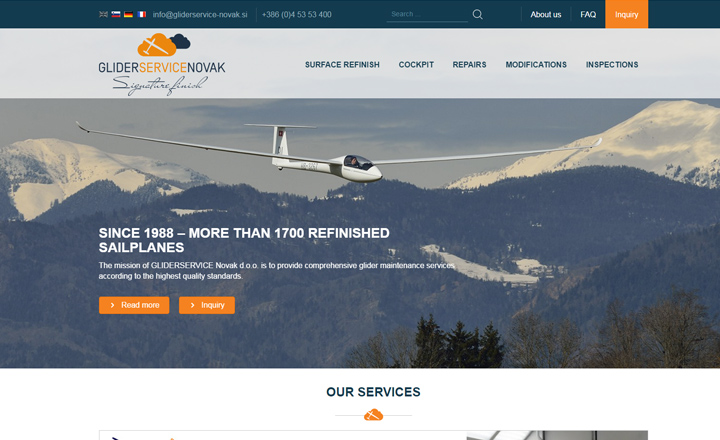 Glider service Novak