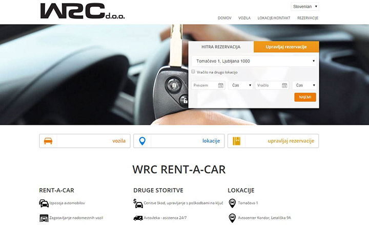 Car rental WRC